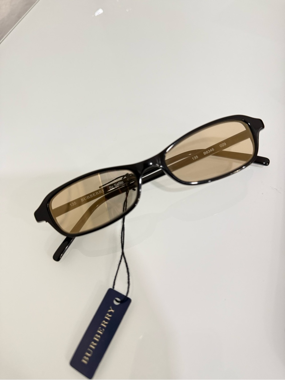 Burberry Slim sunglasses with custom light Amber Lenses